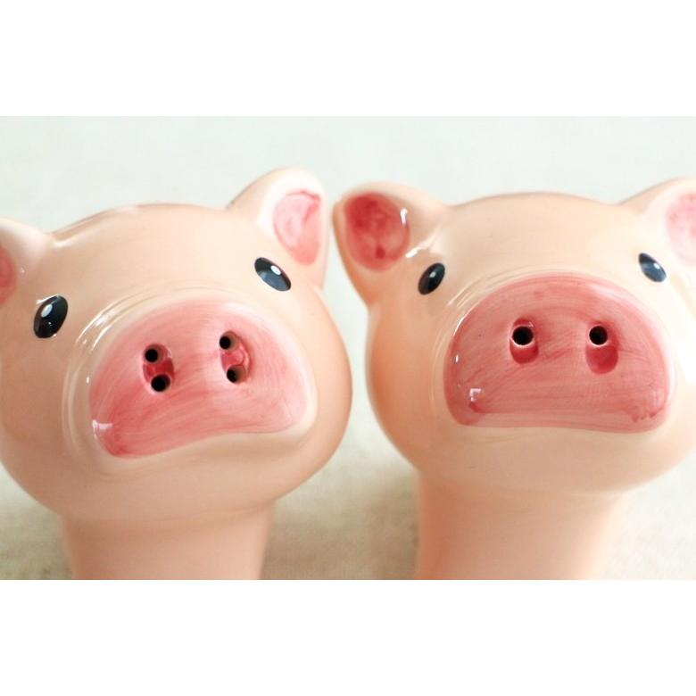 ポーキーピッグ塩こしょういれ ピグピック 豚の鼻から塩コショウ 2個セット 塩こしょう 塩胡椒