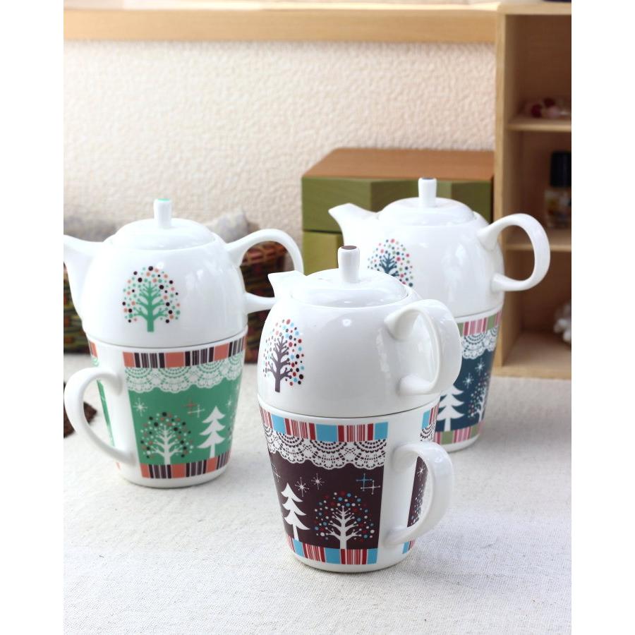 サパン ティーフォーワン ポット＆マグカップ ポット カップ セット 