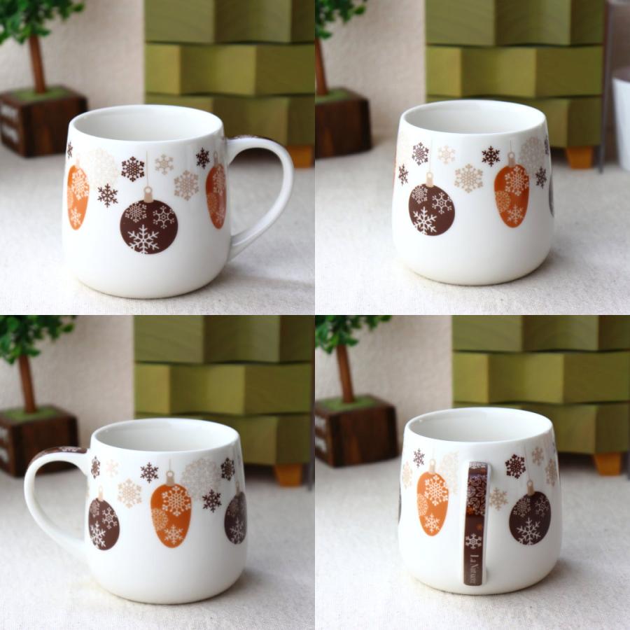 ルミエール マグカップ 330ml 日本製 美濃焼 白 ホワイト 赤 レッド