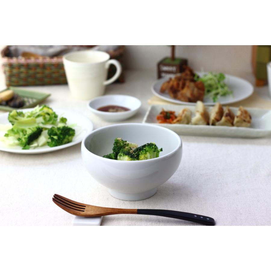 まーるいぽってりサラダボウル 14cm 日本製 美濃焼 白 ホワイト