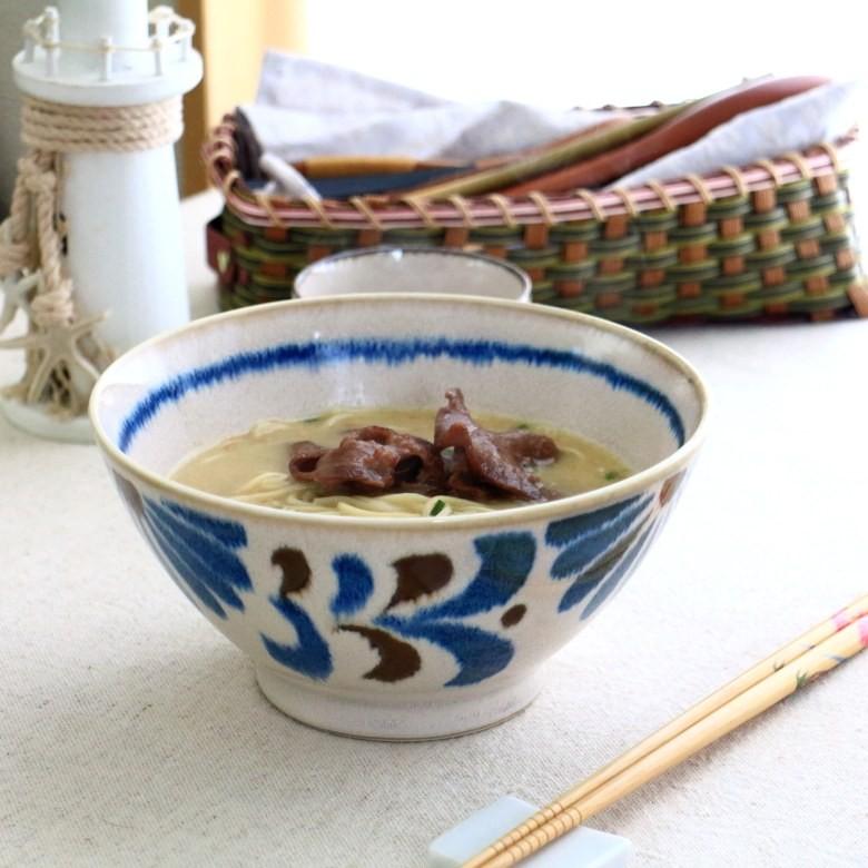 かりゆし ラーメン鉢 国産 美濃焼 天丼 沖縄ぞば 麺鉢 丼 どんぶり 大
