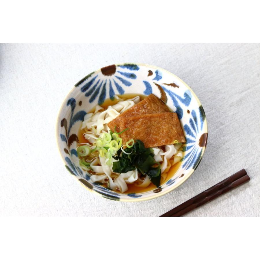 かりゆし 麺鉢 18.4cm 日本製 美濃焼 6.3麺鉢 沖縄ぞば 丼 どんぶり 大