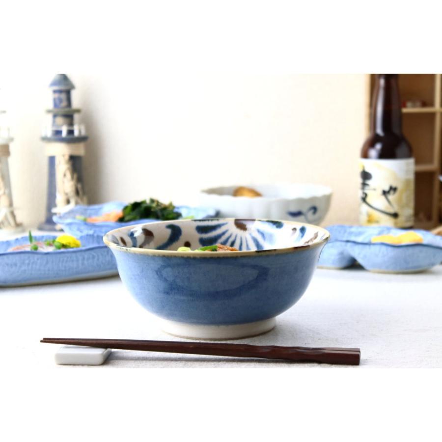 人気作家　rutawarawajifuさん　大きめ丼　麺鉢　ペア新品未使用 かりゆし 麺鉢 18.4cm 日本製 美濃焼 6.3麺鉢 沖縄ぞば 丼