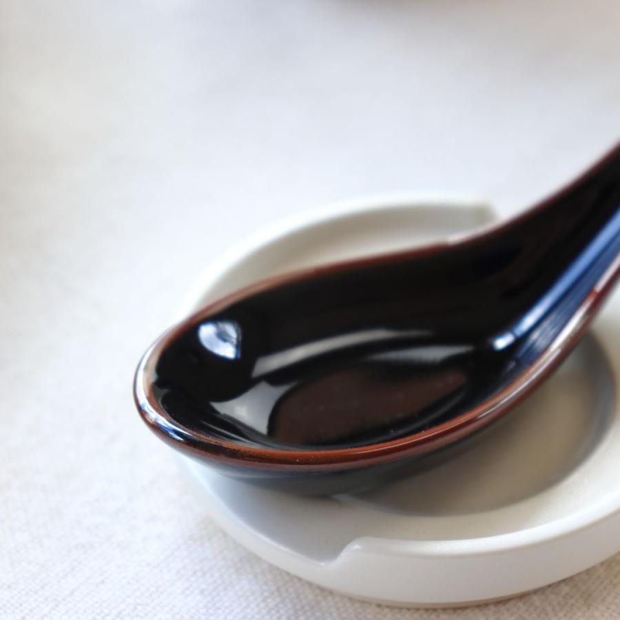 瀬戸のれんげ様♡order商品 天目掛けレンゲ 日本製 美濃焼 瀬戸焼 14.5cm ブラック 黒 和食器