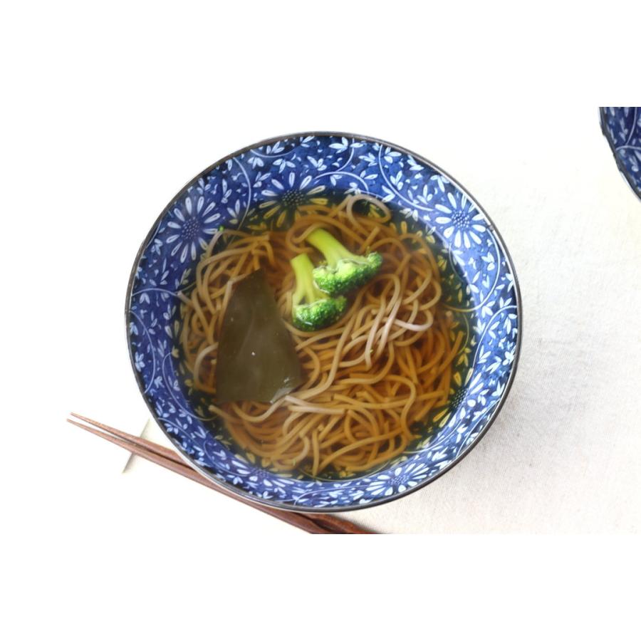 藍華 麺鉢 21cm 日本製 美濃焼 6.8麺鉢 ラーメン そば ひやむぎ