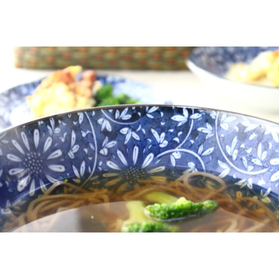 藍華 麺鉢 21cm 日本製 美濃焼 6.8麺鉢 ラーメン そば ひやむぎ