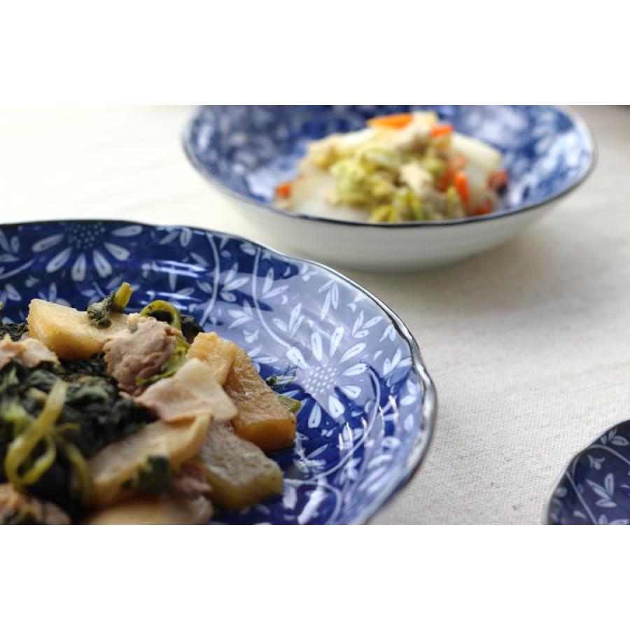 藍華 パスタ深皿 22cm 日本製 美濃焼 7寸深皿 パスタ皿 カレー皿 藍華 パスタ深皿 22cm 日本製 美濃焼 7寸深皿 パスタ皿 カレー皿