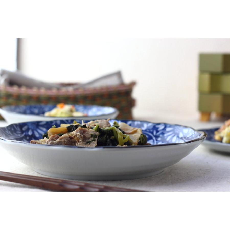 藍華 パスタ深皿 22cm 日本製 美濃焼 7寸深皿 パスタ皿 カレー皿 藍華 パスタ深皿 22cm 日本製 美濃焼 7寸深皿 パスタ皿 カレー皿