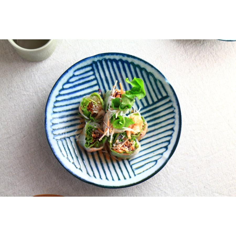 令和粉引 削 主食鉢 22.5cm 国産 美濃焼 7寸深皿 大鉢 中鉢 和鉢