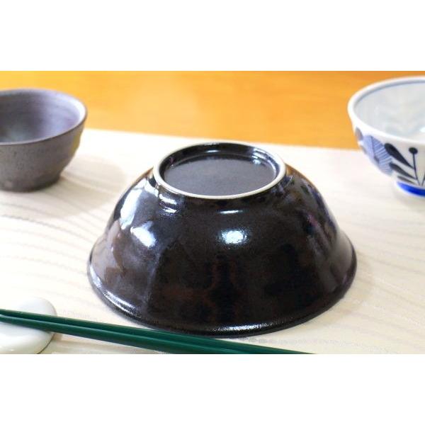 砂目黒マット釉 5.3寸ミニ丼 国産 瀬戸焼 洗い物も楽ちんな軽量食器
