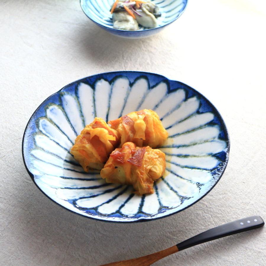 令和粉引 華 主食鉢 22.5cm 国産 美濃焼 7寸深皿 大鉢 中鉢 和鉢