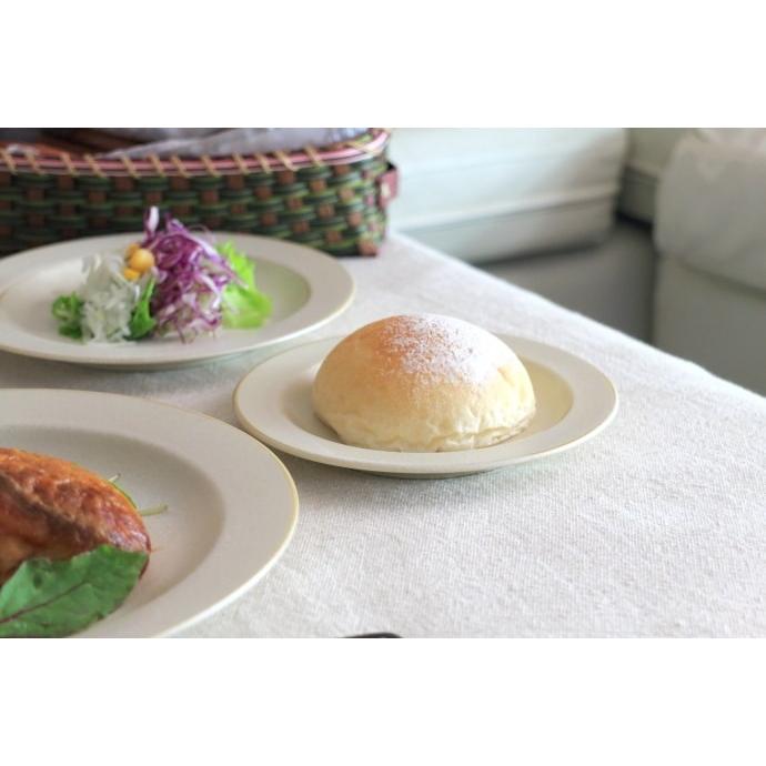 窯変クリーム釉 16cmパン皿 国産 美濃焼 プレート 中皿 平皿 取り皿 お