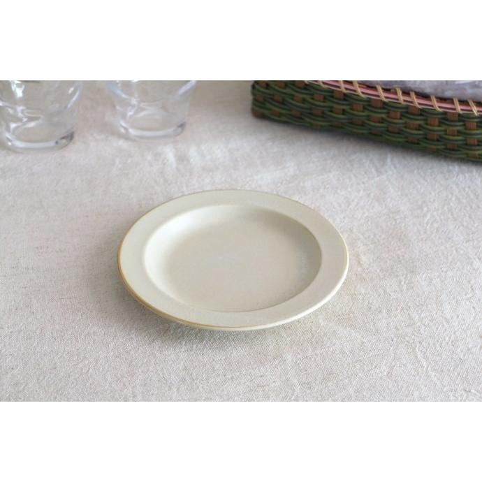 窯変クリーム釉 16cmパン皿 国産 美濃焼 プレート 中皿 平皿 取り皿 お