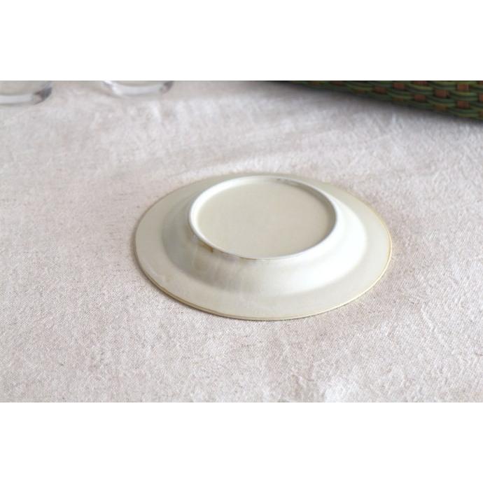 窯変クリーム釉 16cmパン皿 国産 美濃焼 プレート 中皿 平皿 取り皿 お