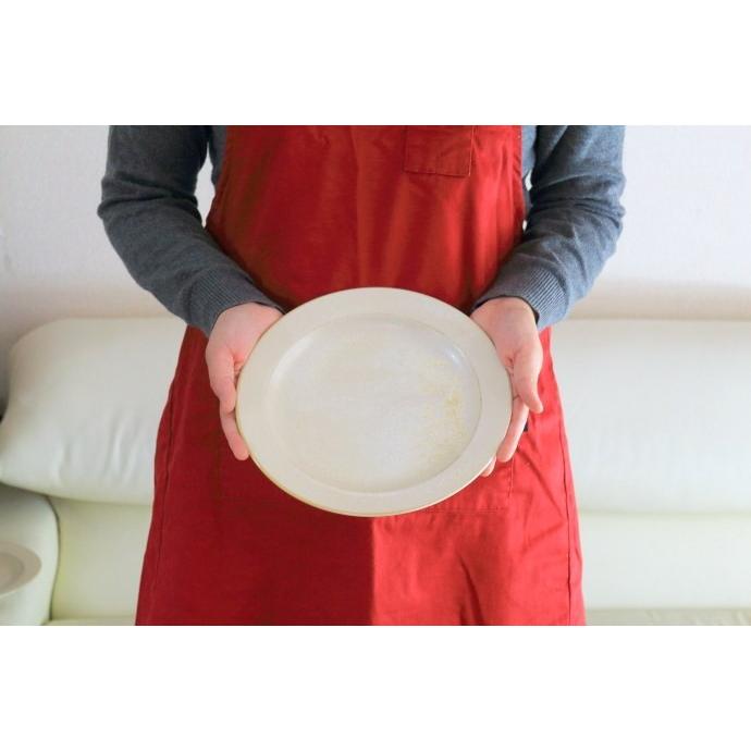 窯変クリーム釉 23.5cm大皿 国産 美濃焼 プレート 丸皿 平皿 ステーキ