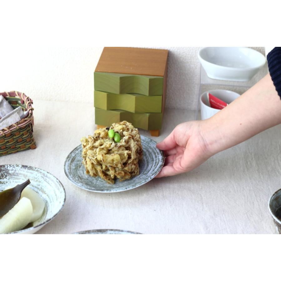 宙渦 中皿 17cm 日本製 美濃焼 5寸皿 小皿 和皿 丸皿 豆皿 漬物 醤油