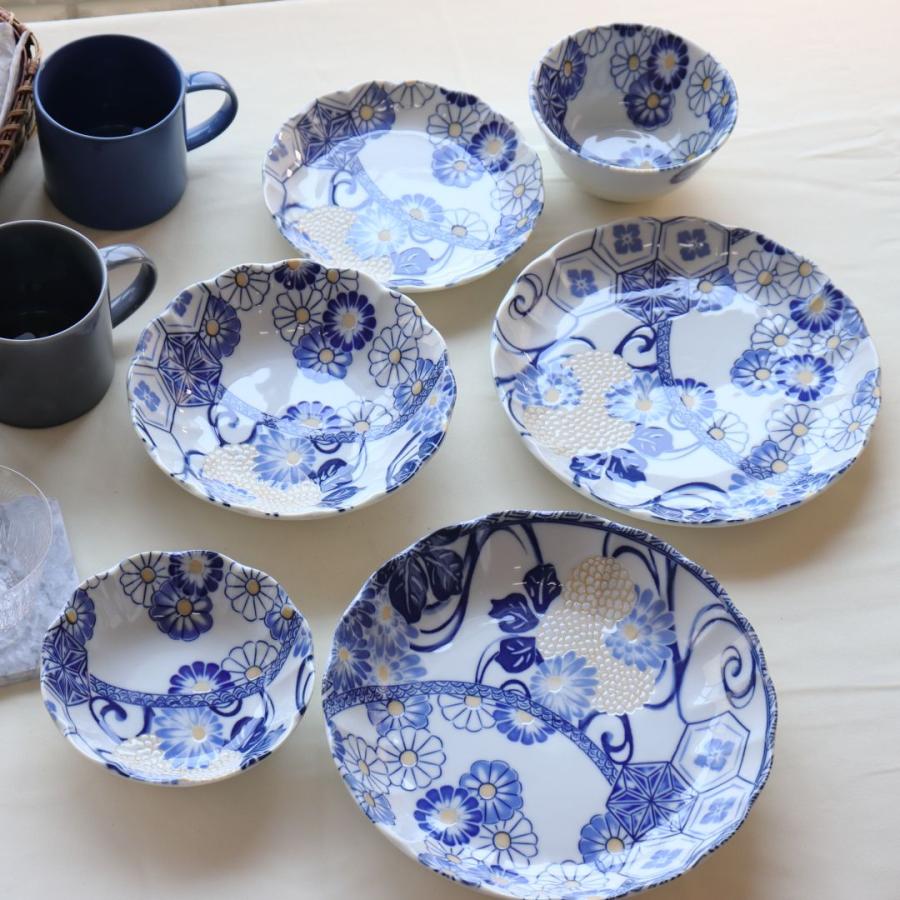 藍祥瑞 小鉢 13cm 日本製 美濃焼 4.5寸小鉢 ボール ボウル 中鉢