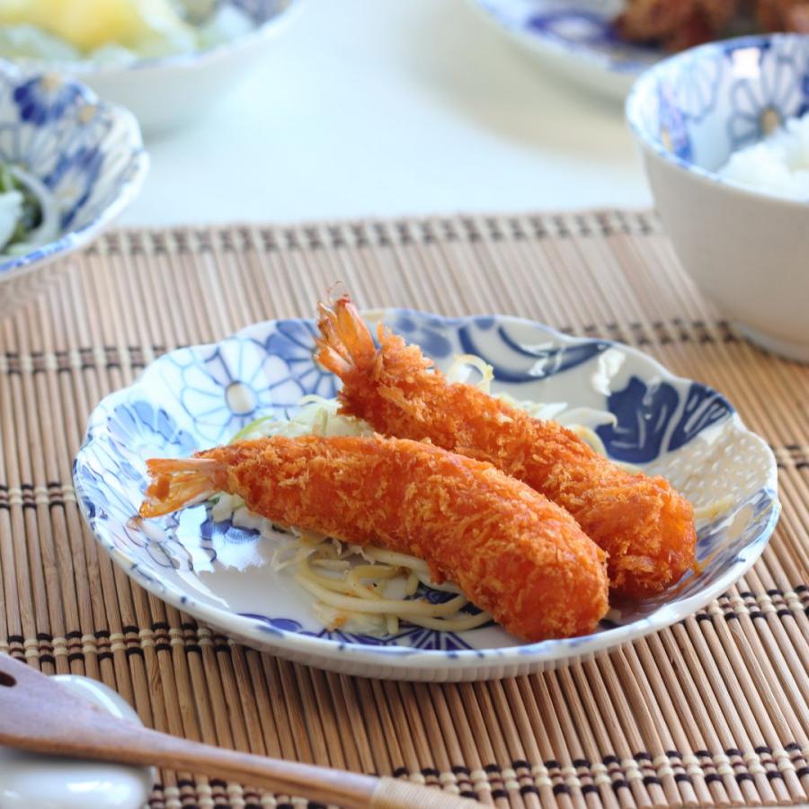 藍祥瑞 小皿 16cm 日本製 美濃焼 5.0寸皿 中皿 丸皿 平皿 取り皿