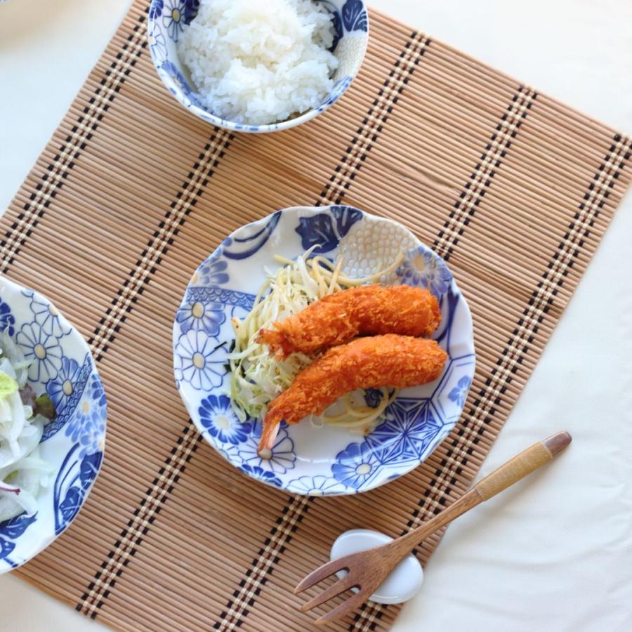 藍祥瑞 小皿 16cm 日本製 美濃焼 5.0寸皿 中皿 丸皿 平皿 取り皿