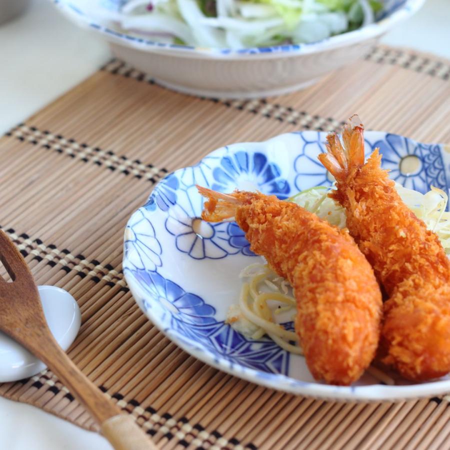藍祥瑞 小皿 16cm 日本製 美濃焼 5.0寸皿 中皿 丸皿 平皿 取り皿
