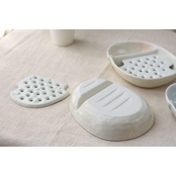 水切りプレート付きやっこ鉢 国産 美濃焼 色を統一するもよし