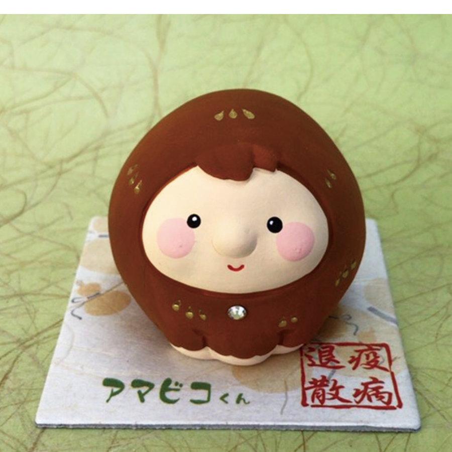 アマビコくん（陶器飾り） YA-6 お取り寄せ アマビエ あまびえ アマビコ あまびこ 置物 置き物 置きもの グッズ 人形 陶器製 ...