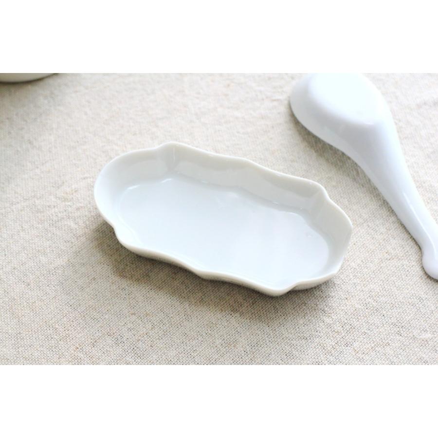 大きめの洋風レンゲ台 11.5cm 国産 美濃焼 れんげ台 蓮華台 レンゲ台