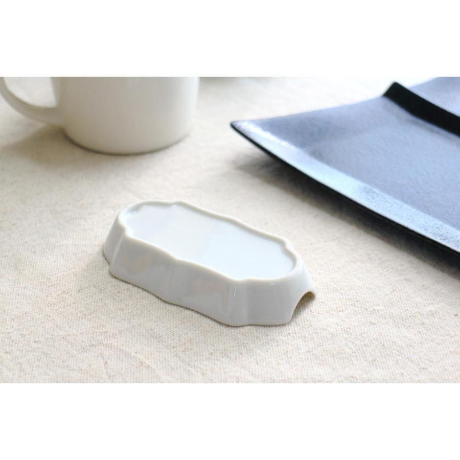 大きめの洋風レンゲ台 11.5cm 国産 美濃焼 れんげ台 蓮華台 レンゲ台