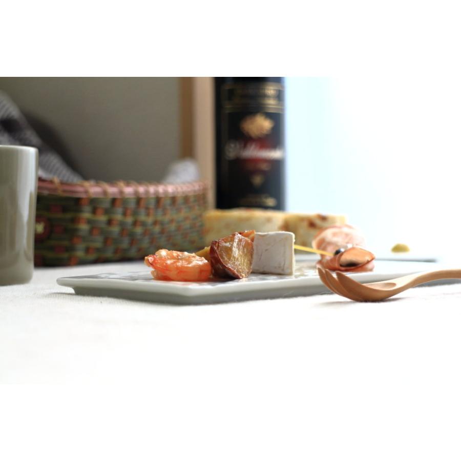 スルトン長角フラットプレート 23.5cm 国産 美濃焼 スクエアプレート