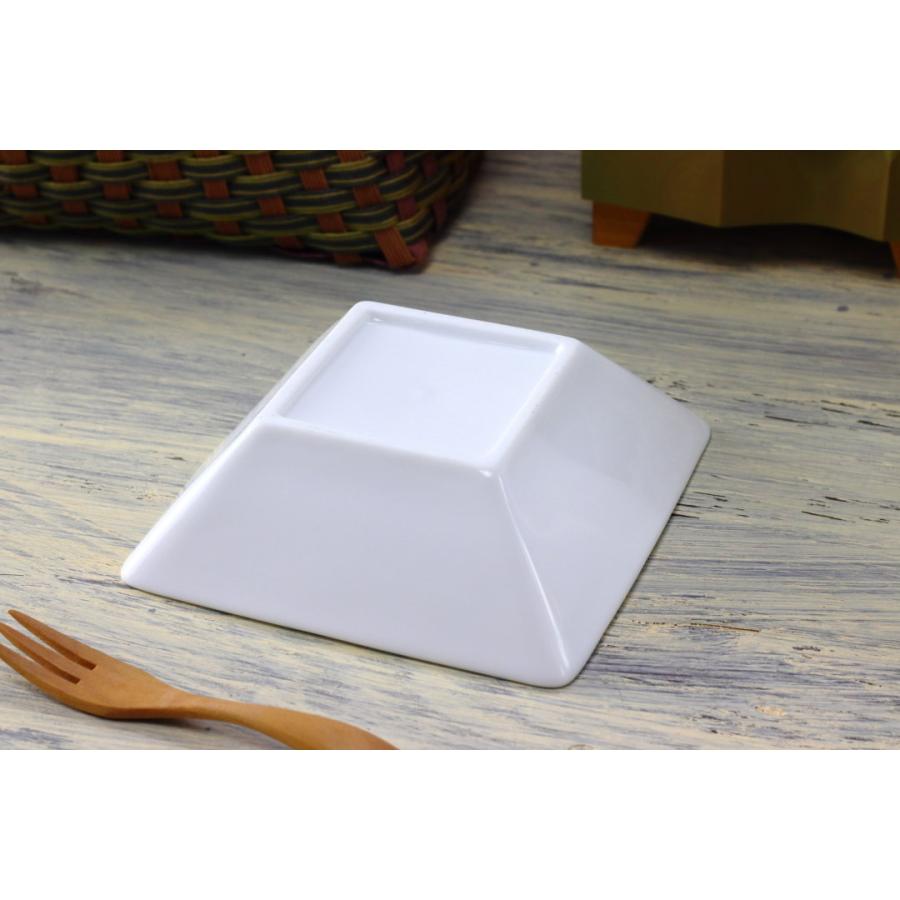 正角スクエアボウル 13cm 日本製 美濃焼 プレート スクエア 正角皿 角