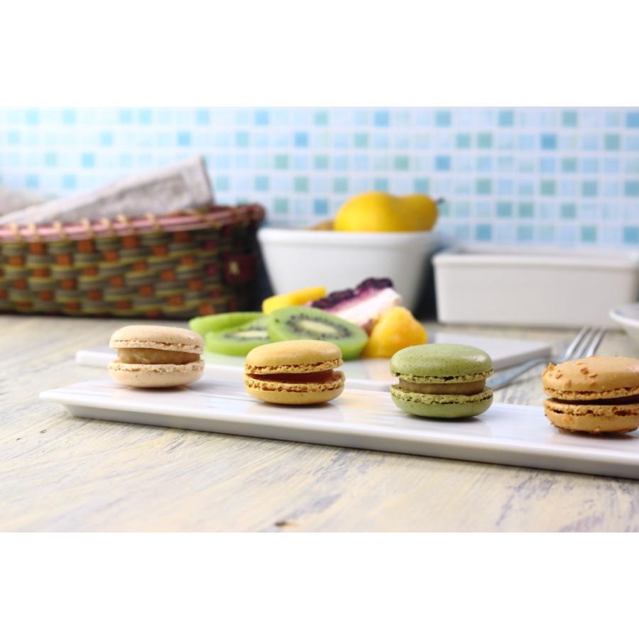 マカロンの似合うロングプレート 36.5cm 日本製 美濃焼 細長い プチ