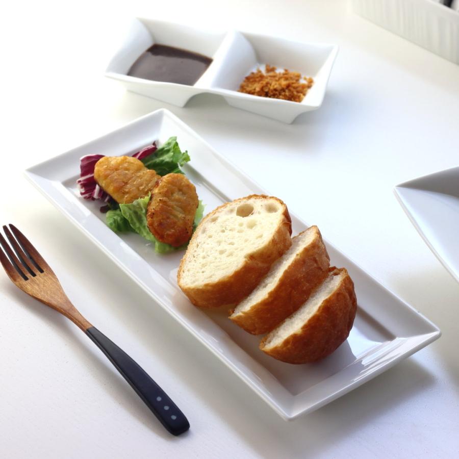 5客 スクエアプレート 角皿 角大皿 プレート 磁器 盛皿 イタリアン フレンチ イタリアン長角プレート 30.5cm 日本製 美濃焼 プレート スクエア 角皿