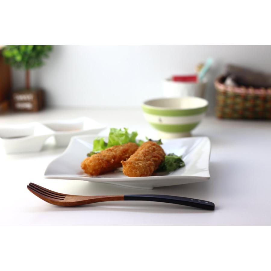 クロススクエアプレート 19.5cm 日本製 美濃焼 パスタ皿 角皿 プレート