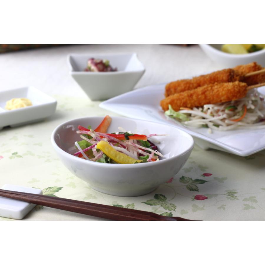 シンプルオーバルサラダボウル 13cm 日本製 美濃焼 ボウル ボール 中鉢