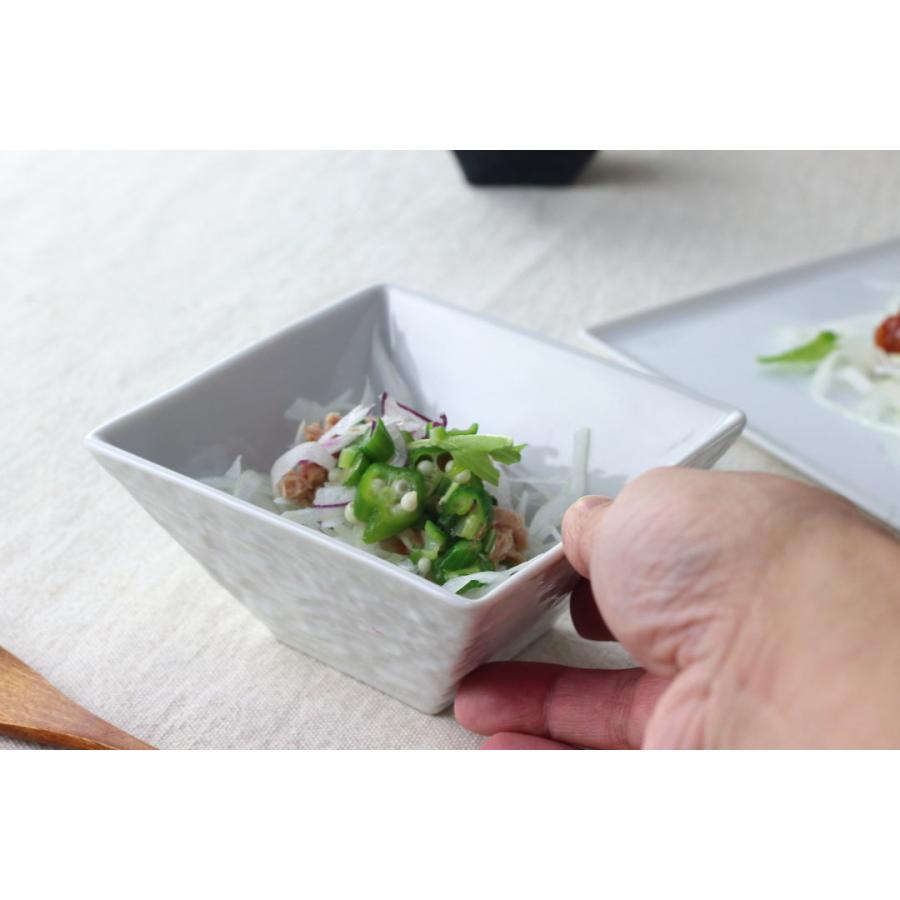 スルトン スクエアサラダボウル 12.5cm 日本製 美濃焼 大きい パスタ皿