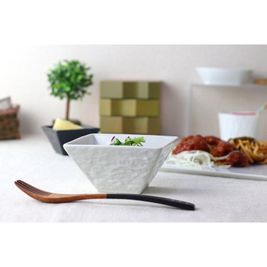 スルトン スクエアサラダボウル 12.5cm 日本製 美濃焼 大きい パスタ皿