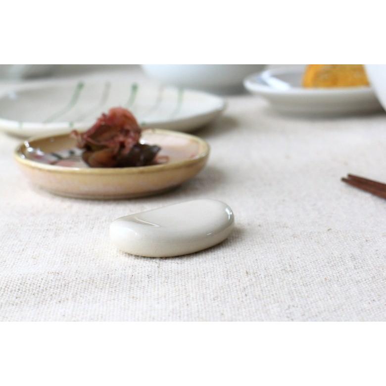 だ円シンプル箸置き 2個セット 国産 美濃焼 箸休め はしおき 二個