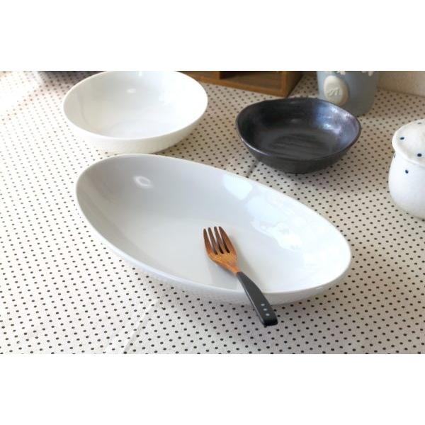 舟形鉢　大皿　楕円　ホワイト　白食器　48cm 6枚セット たっぷりパスタ・カレーボール 国産 美濃焼 パスタボール 食器 舟形