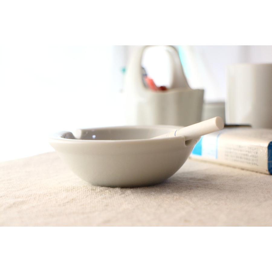 シンプル丸灰皿 10cm 国産 美濃焼 灰皿 アシュトレイ 小型 丸