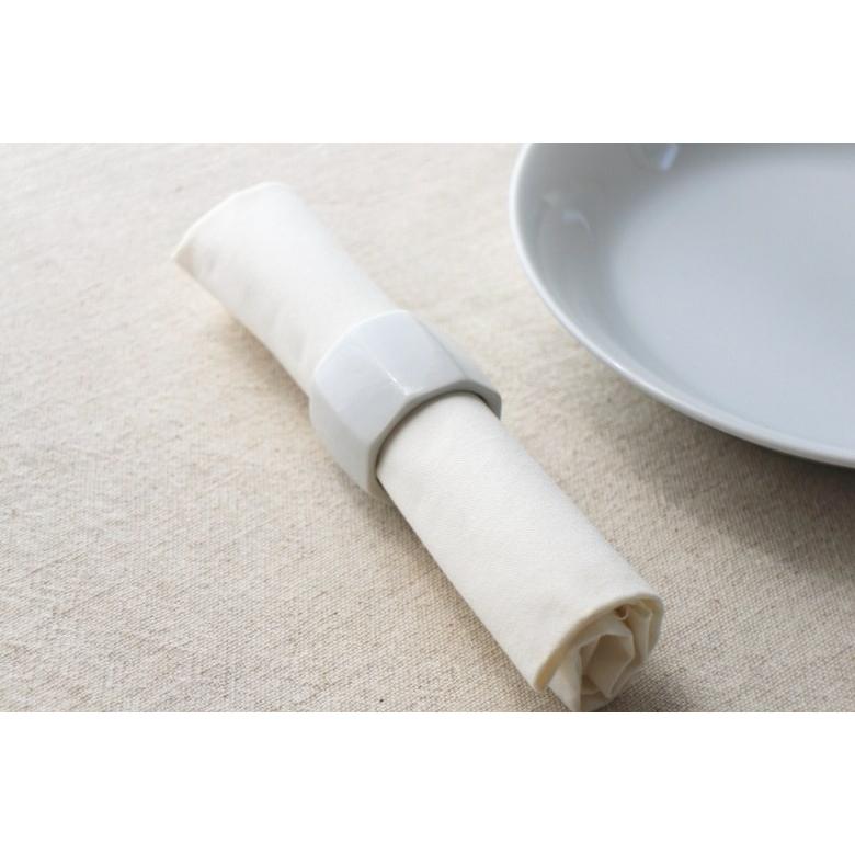 陶器製八角ナプキンリング 国産 美濃焼 エッグスタンド 卵立て カップ