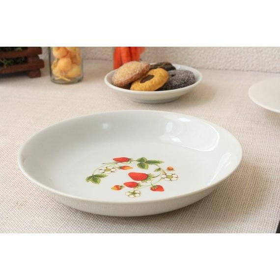 苺柄のマルチボール 国産 美濃焼 フルーツ盛り合わせに ボウル