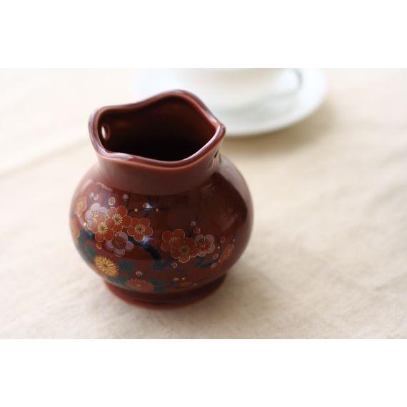 えんじの和風吊り下げ花瓶 国産 美濃焼 玄関に和の装いを 花器 えんじの和風吊り下げ花瓶 国産 美濃焼 玄関に和の装いを 花器
