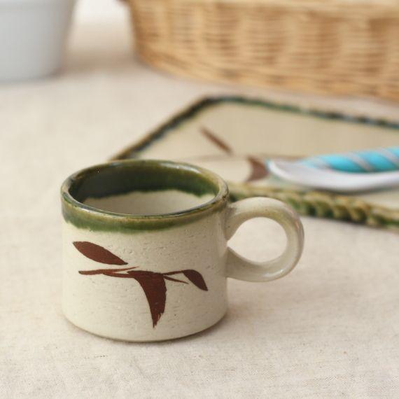 塗りかけ織部の和陶シリーズ デミタスカップ 国産 美濃焼