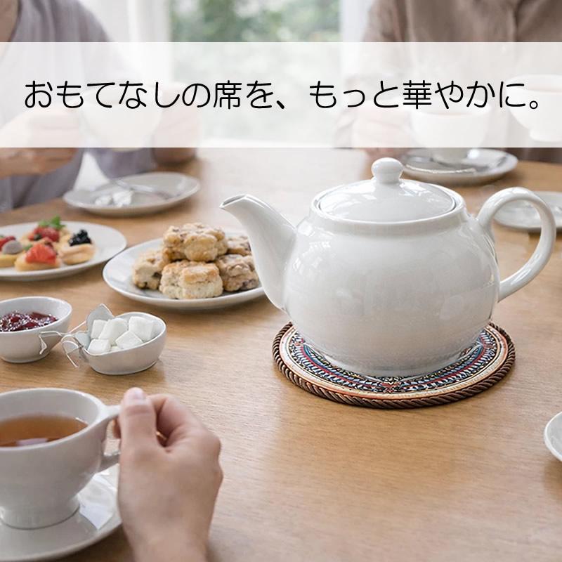 鍋敷き 陶器 セラミック コルク 壁掛け 紐付き ポットスタンド ナベ