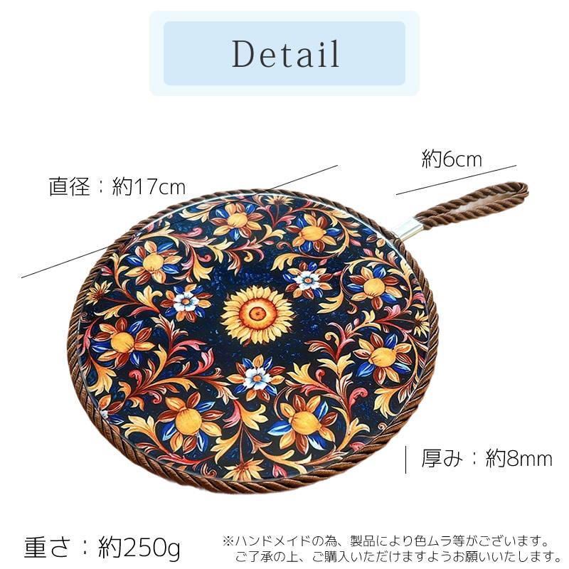 鍋敷き 陶器 セラミック コルク 壁掛け 紐付き ポットスタンド ナベ