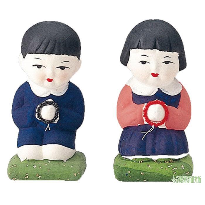 仏具 合掌人形 大 男の子 女の子 合掌 人形 佛具 仏壇 供養 法要 手元
