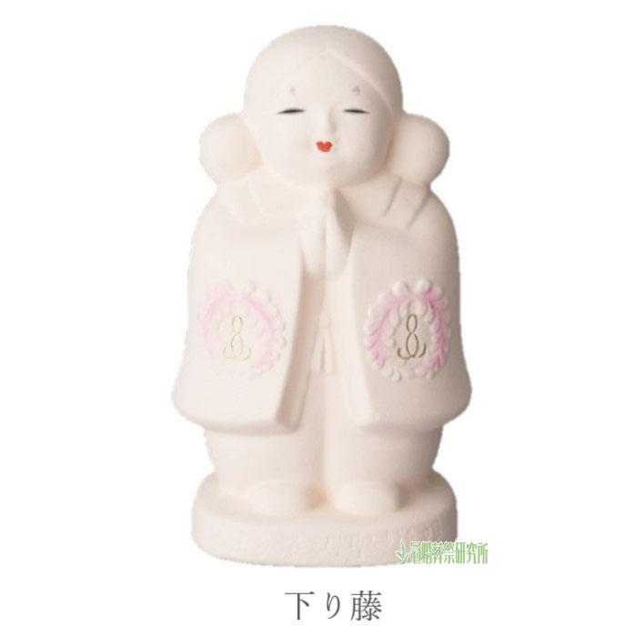 仏具 合掌童子 小 下り藤 抱き牡丹 合掌 人形 佛具 仏壇 供養 法要