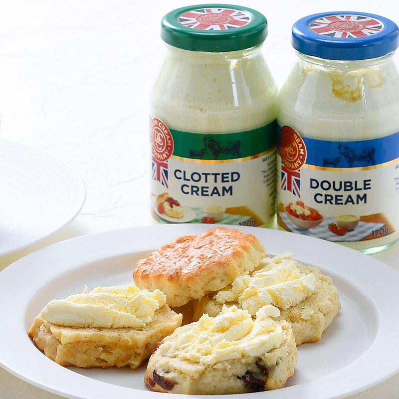 全7種類から3商品選べるクロテッドクリーム 170g［冷蔵のみ］【3〜4