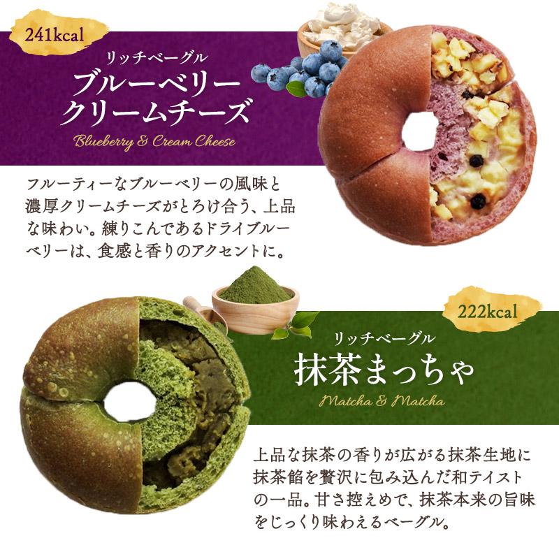 リッチベーグル 選べる5個セット（リッチベーグル5種×各1個） 低糖質