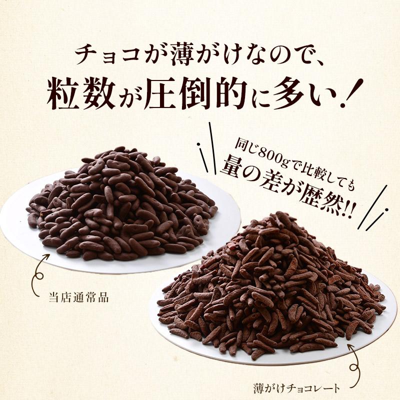 チョコ薄がけ新登場！／ BIG 柿の種チョコレート 薄がけ ミルク 800g